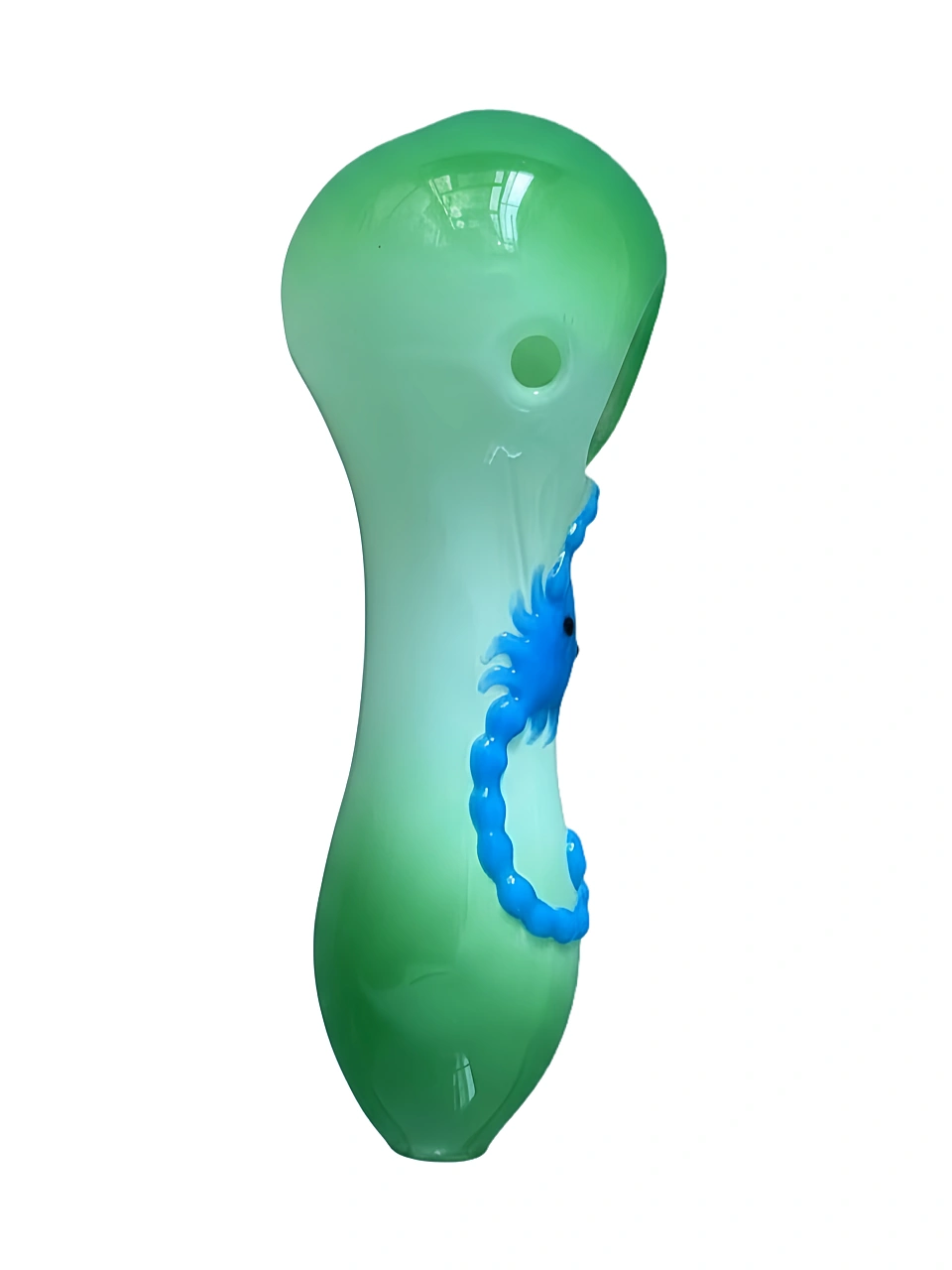 4.3-Inch Scorpion Glow Glass Spoon Pipe - Image 3