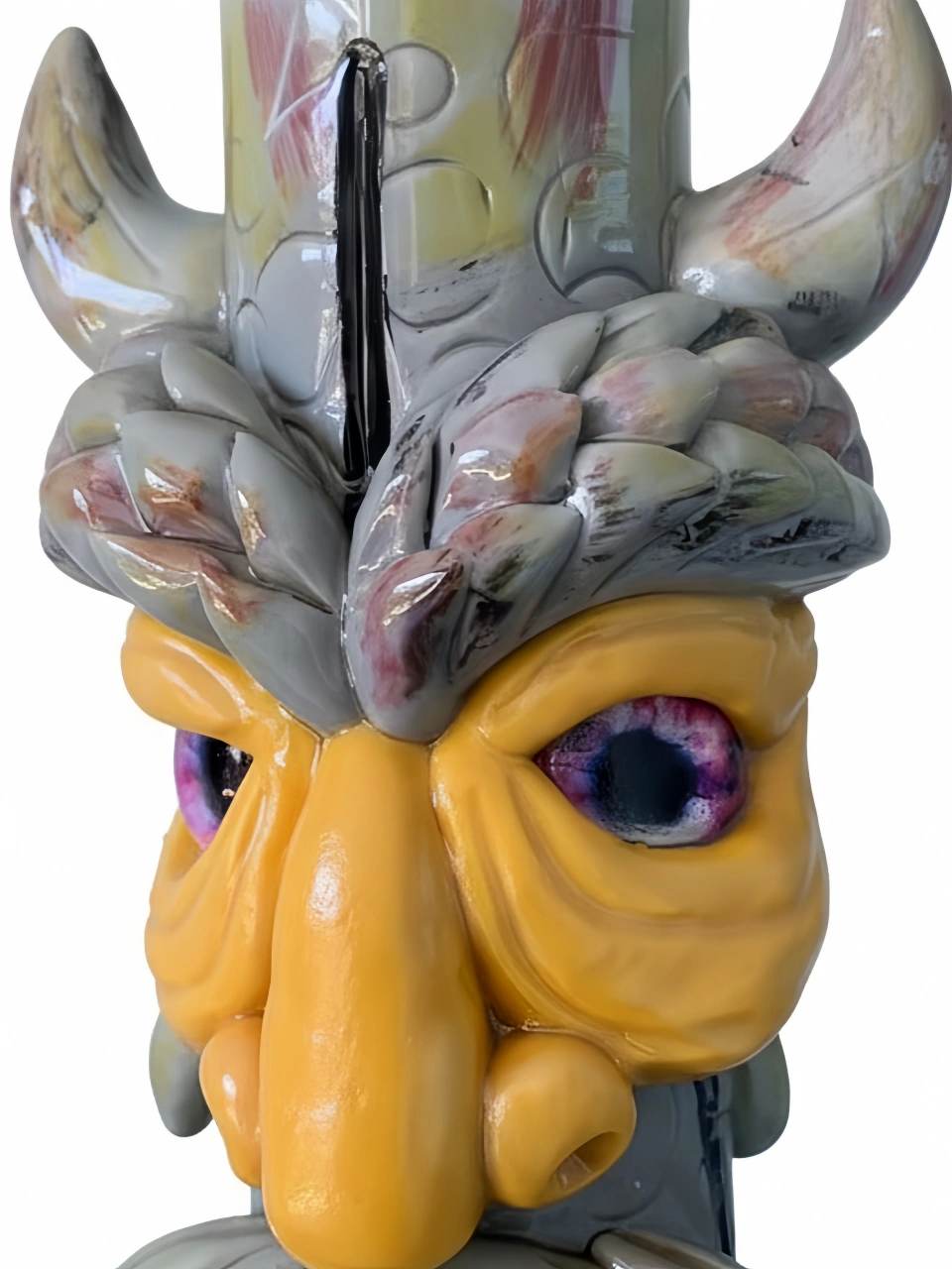 The Night Watcher Owl: 3D Sculpted Beaker Bong