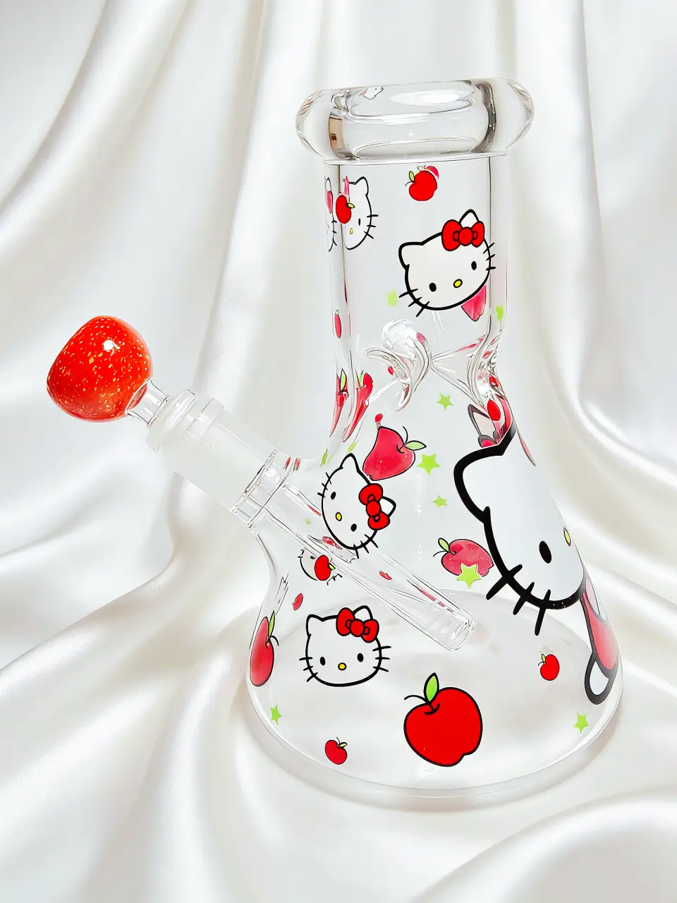 Apple of My Eye Hello Kitty Beaker Glass Bong