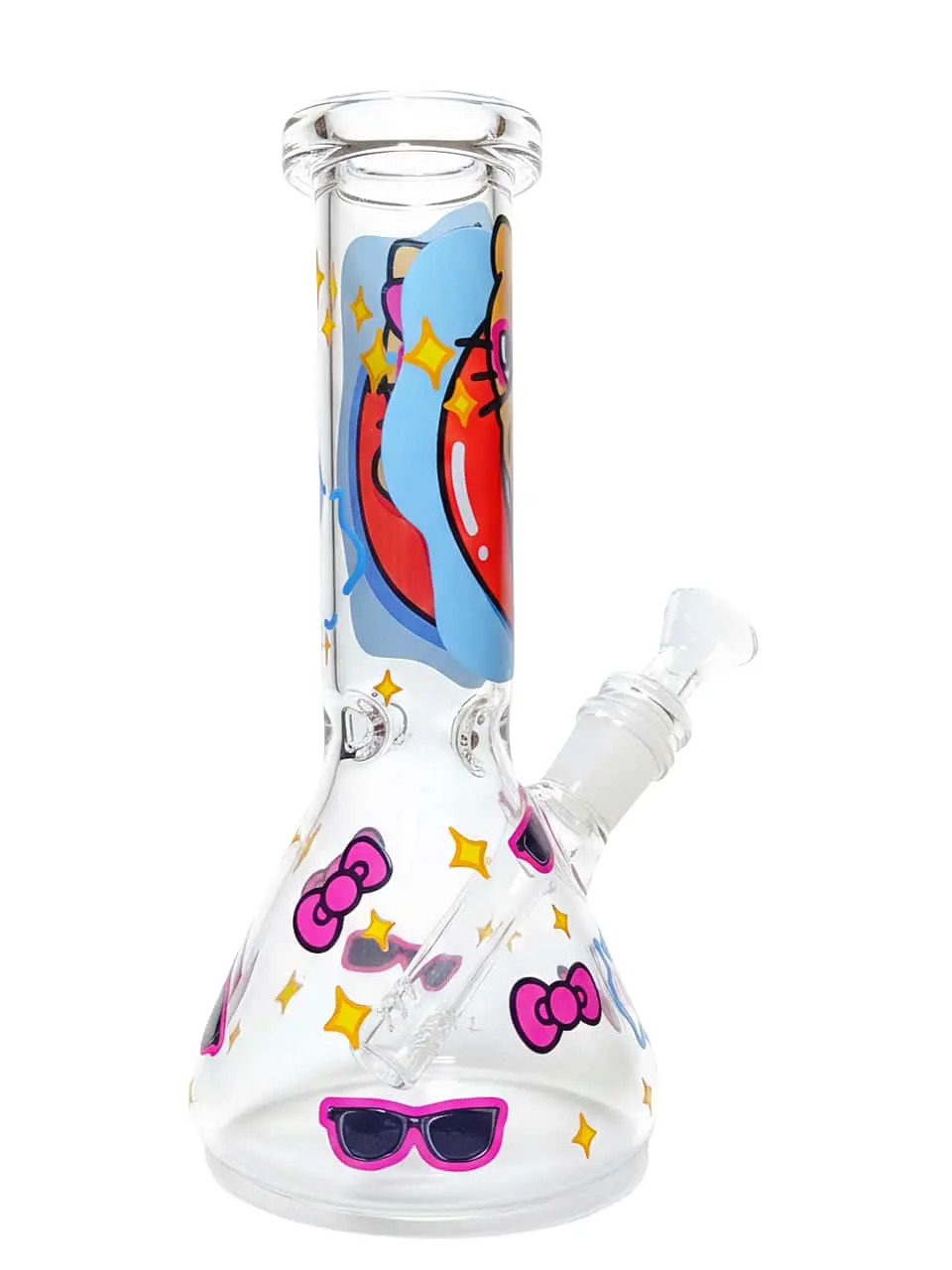 Hello Kitty Beach Day Beaker Glass Bong