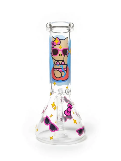 Hello Kitty Beach Day Beaker Glass Bong Hello Kitty Beach Day Beaker Glass Bong