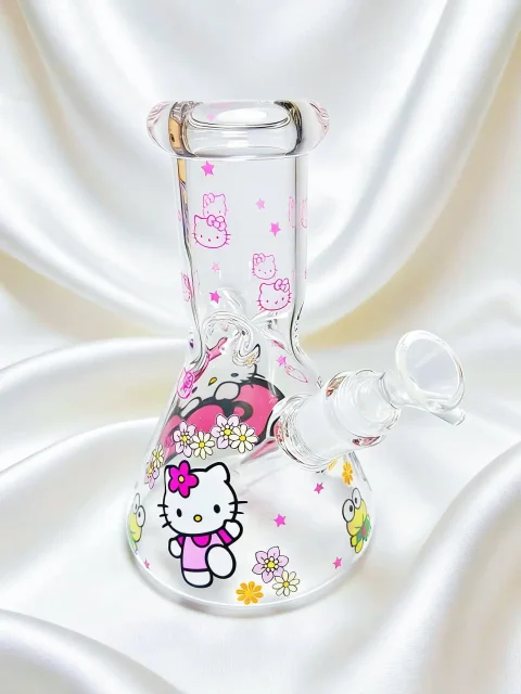 Giant Ribbon Hello Kitty Beaker Glass Bong