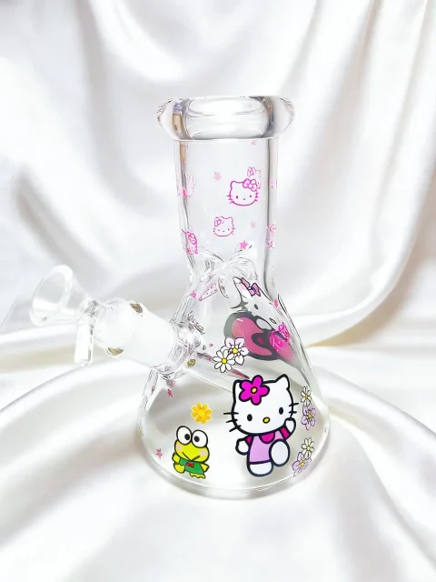 Giant Ribbon Hello Kitty Beaker Glass Bong