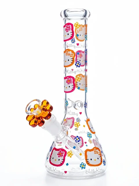 The Sun-Kissed Hello Kitty Beaker Glass Bong