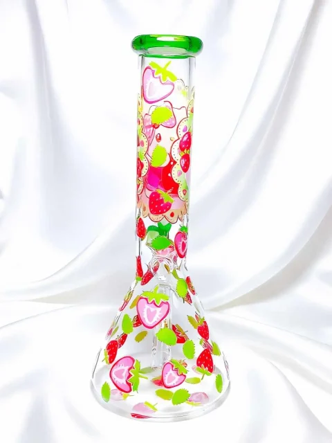 Strawberry Garden Hello Kitty Beaker Glass Bong