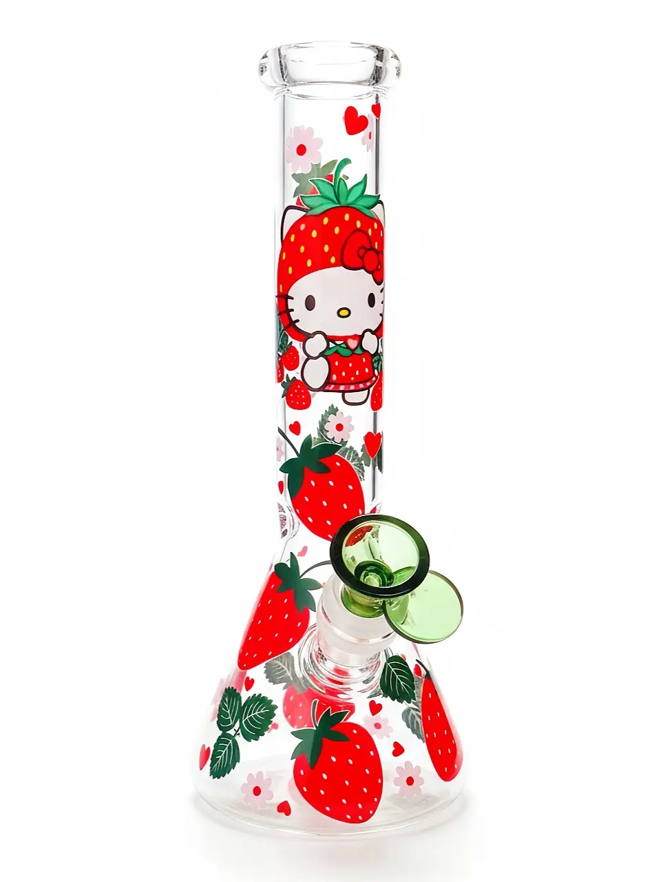 Berry Sweet Hello Kitty Beaker Glass Bong