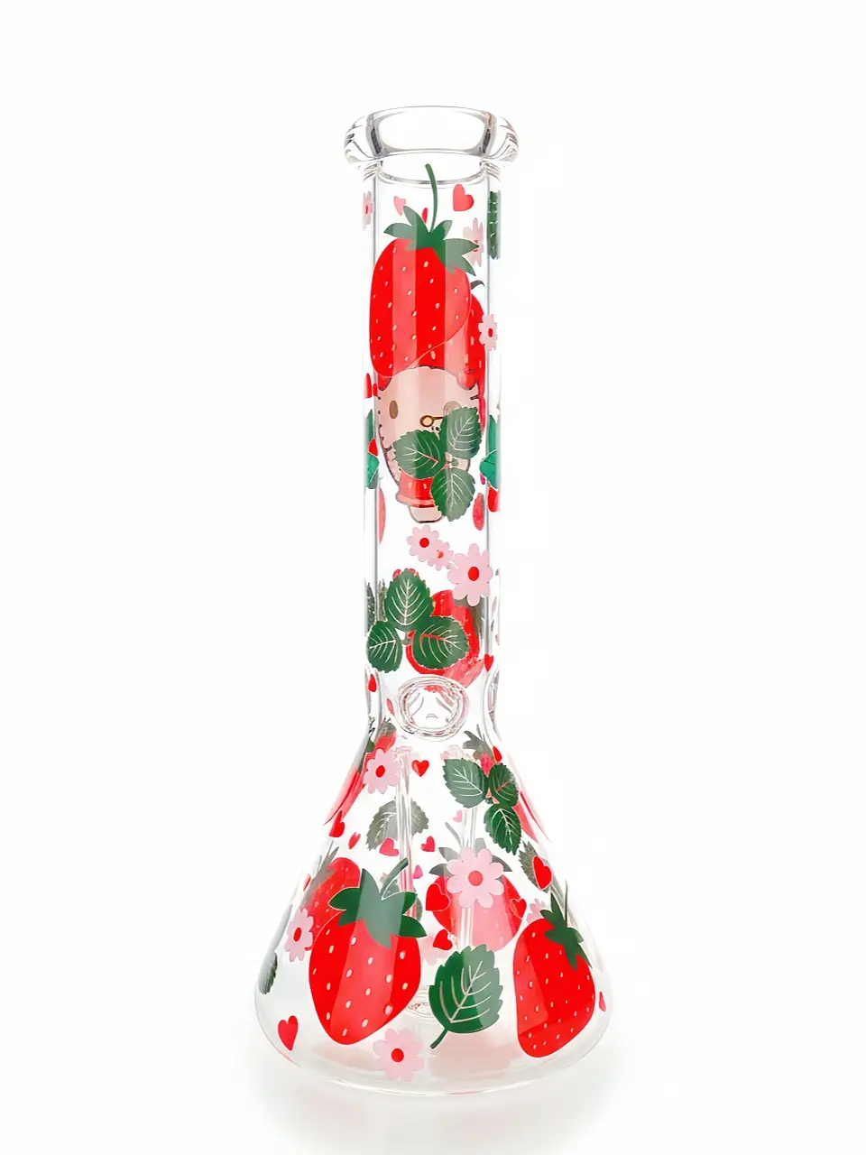 Berry Sweet Hello Kitty Beaker Glass Bong