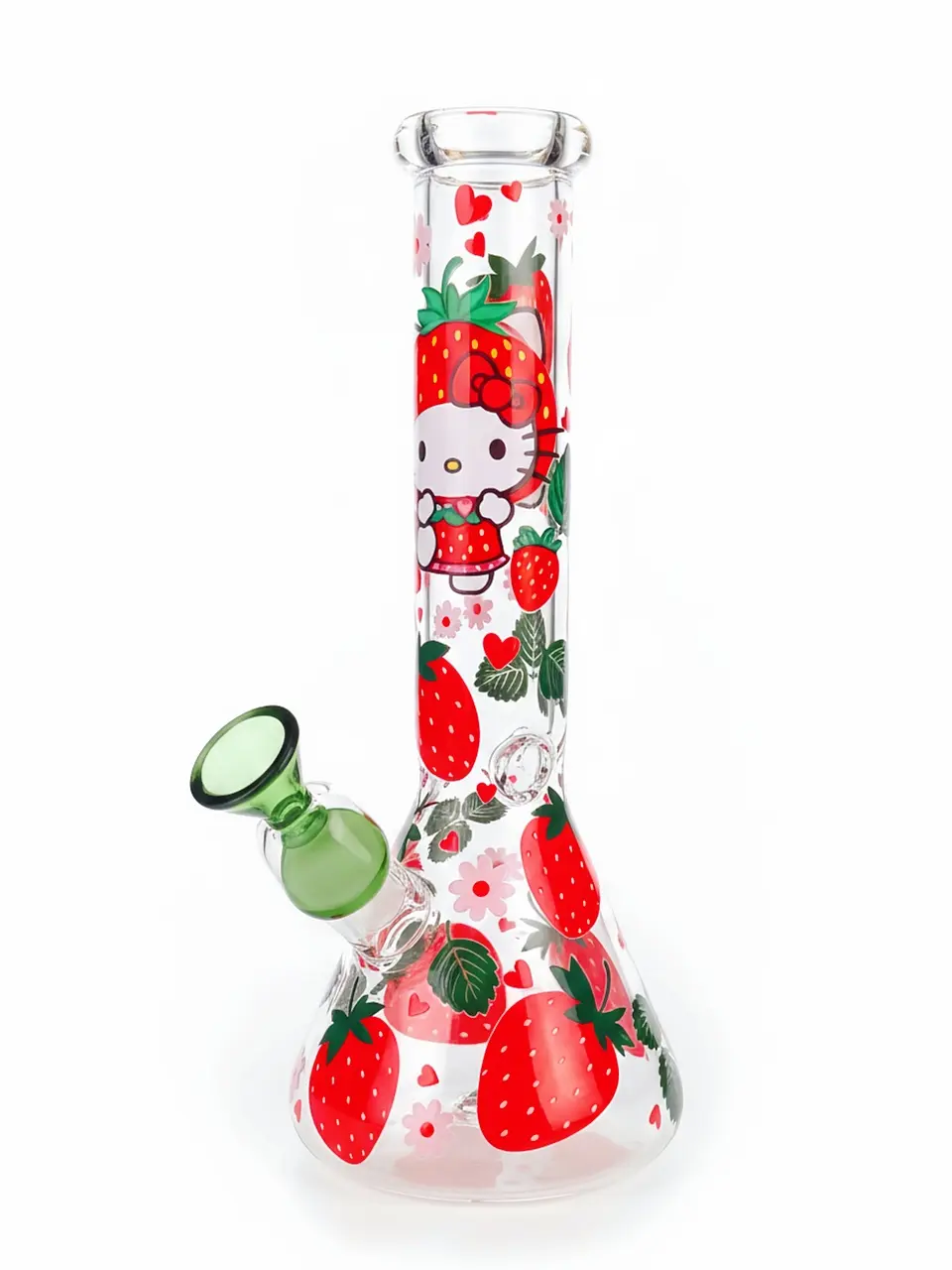 Berry Sweet Hello Kitty Beaker Glass Bong