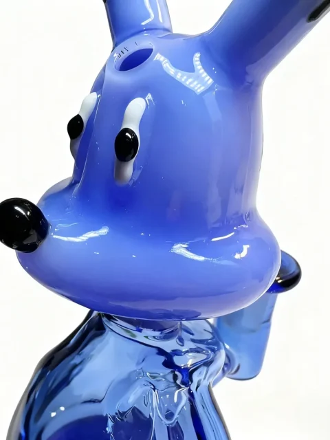 Honey Bear Blue Glass Bubbler Bong Honey Bear Blue Glass Bubbler Bong