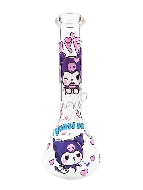 Sweet Kuromi "For You" Beaker Glass Bong