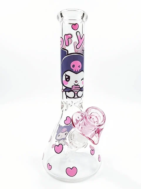 Sweet Kuromi "For You" Beaker Glass Bong