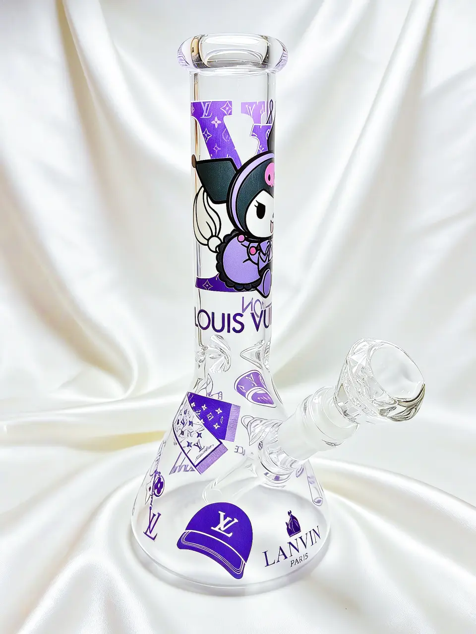 Kuromi × LV Sweet Rebellion Beaker Glass Bong