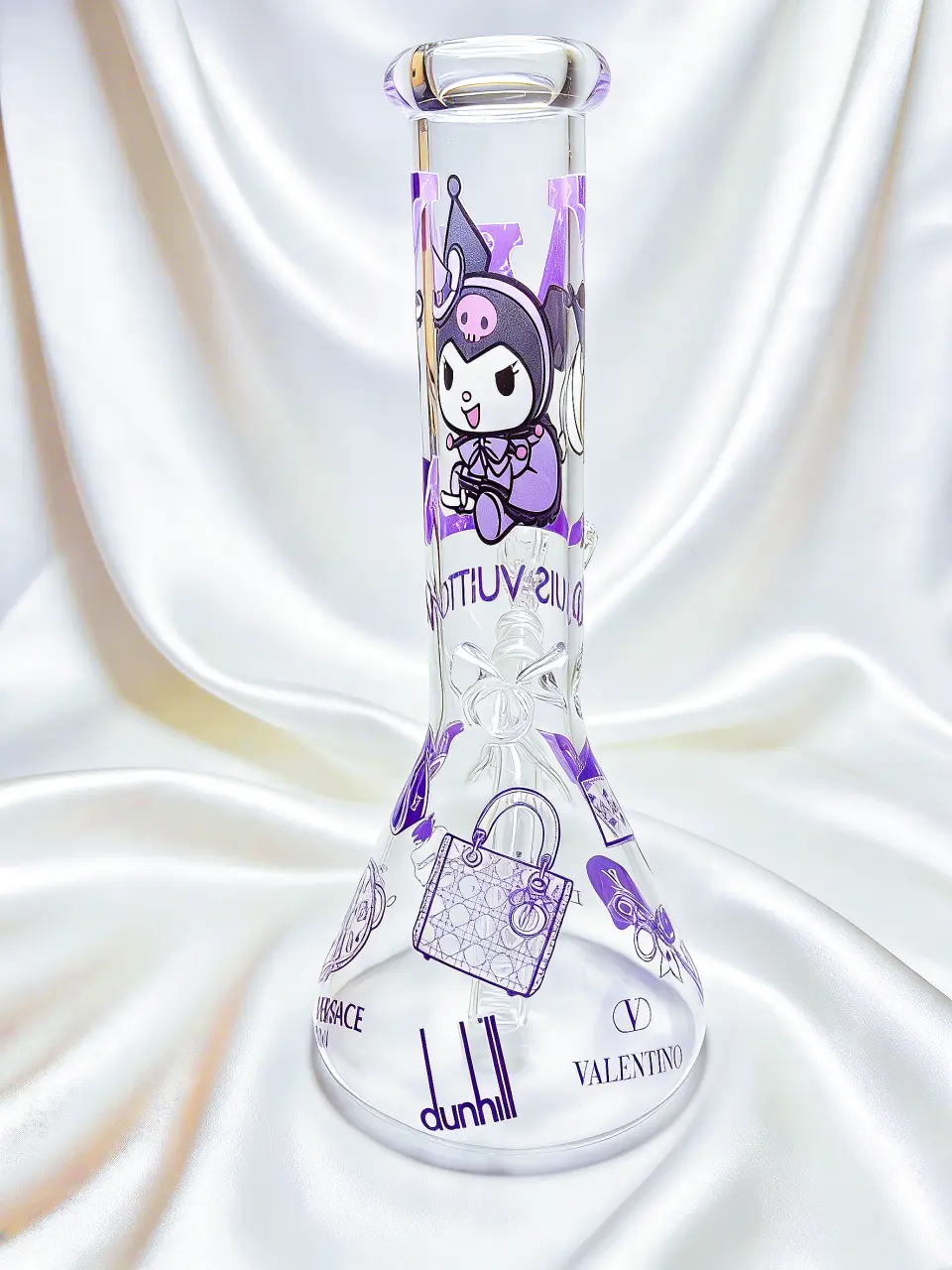 Kuromi × LV Sweet Rebellion Beaker Glass Bong
