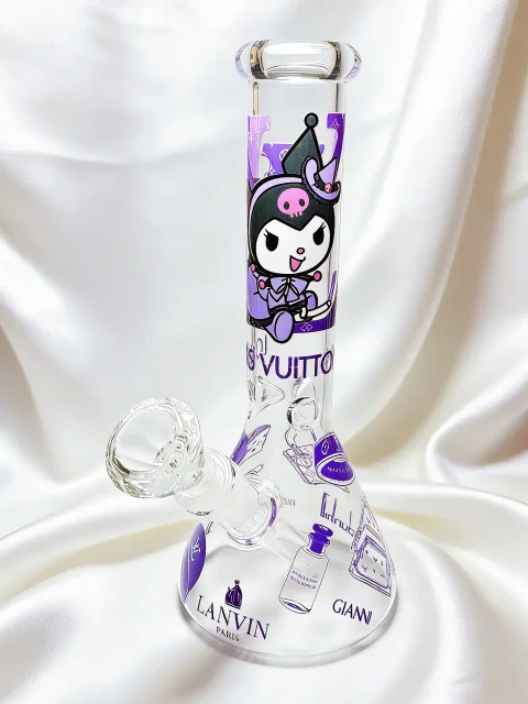 Kuromi × LV Sweet Rebellion Beaker Glass Bong