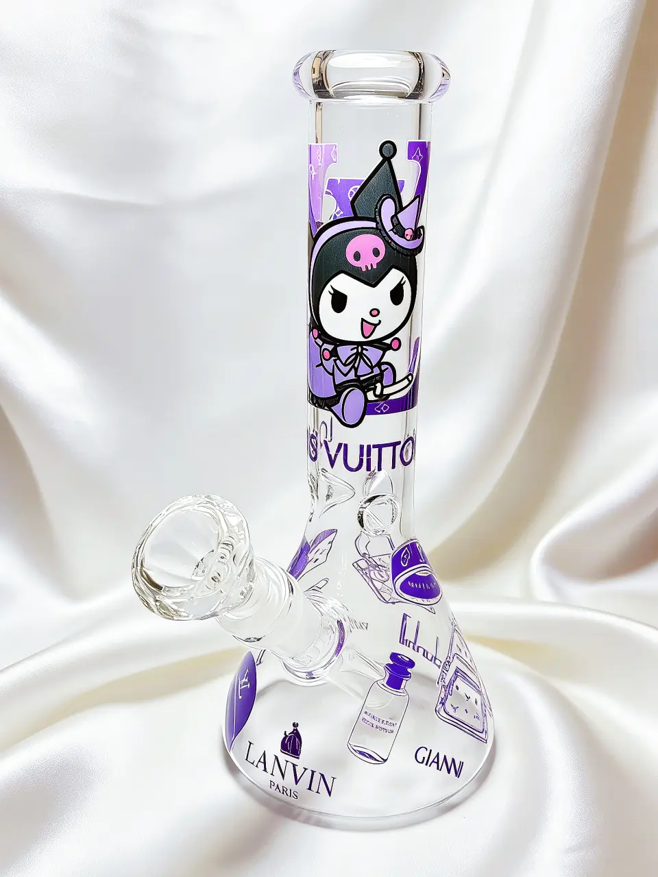 Kuromi × LV Sweet Rebellion Beaker Glass Bong