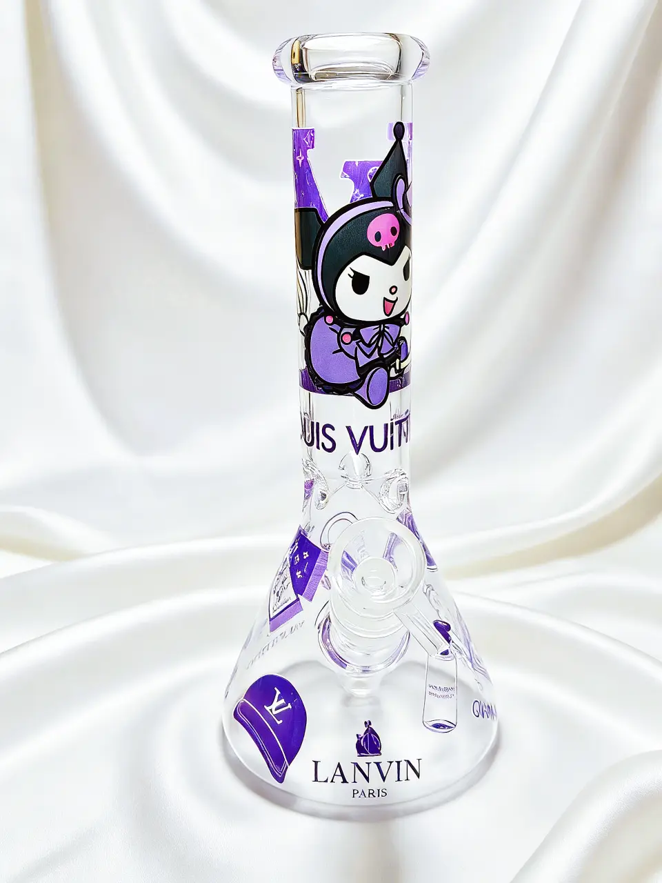 Kuromi × LV Sweet Rebellion Beaker Glass Bong