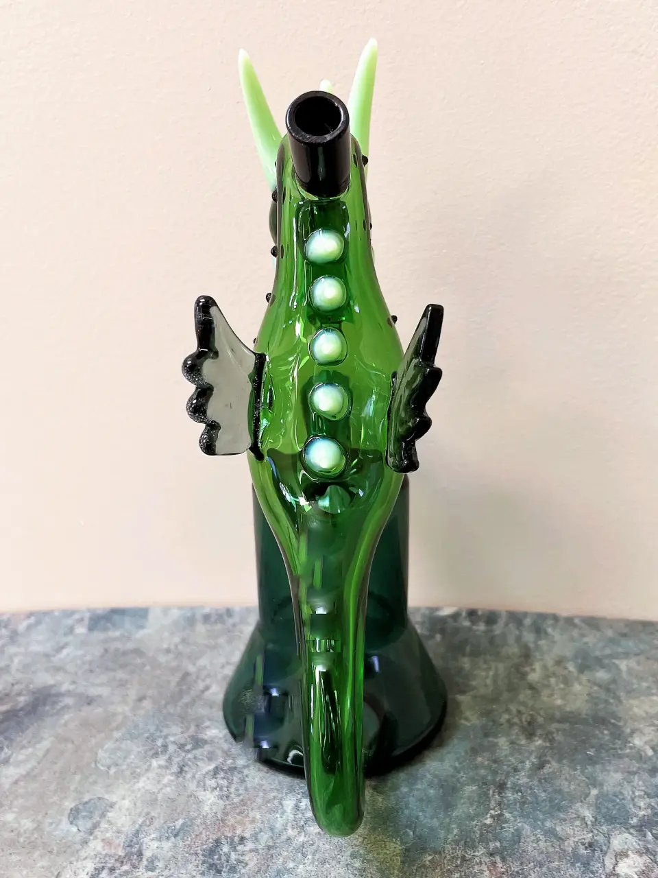 Mythical Green Dragon Glass Bong