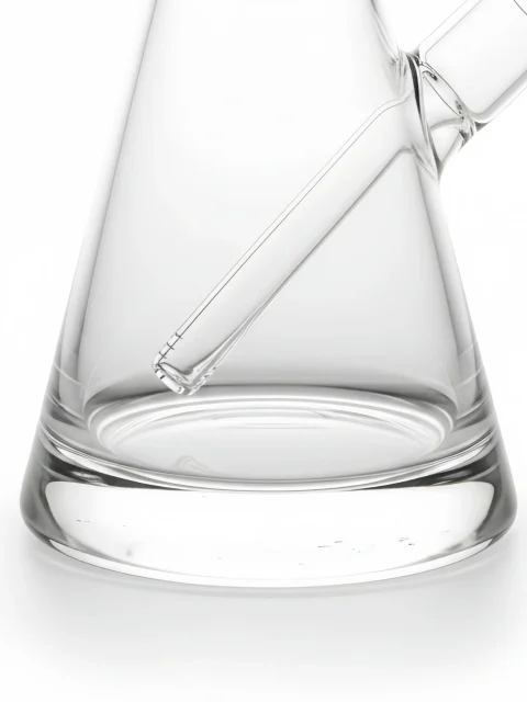 16-Inch Blue & White Heavy Base Beaker Glass Bong