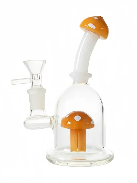 5.5-Inch Micro Yellow Mushroom Bong