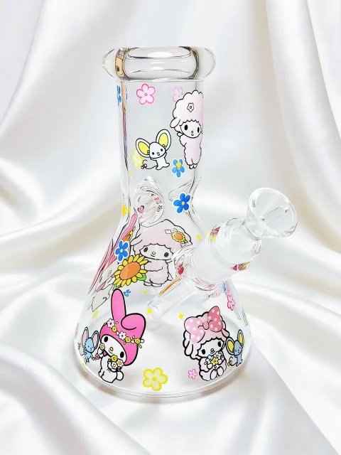 My Melody & My Sweet Piano Sunny Garden Beaker Bong