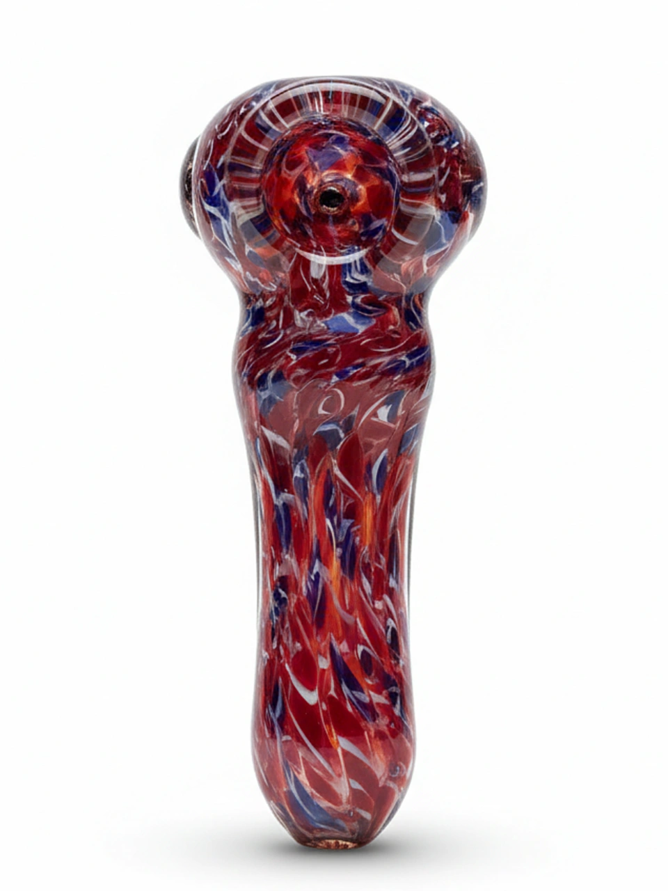 4-Inch Galaxy Swirl Glass Spoon Pipe