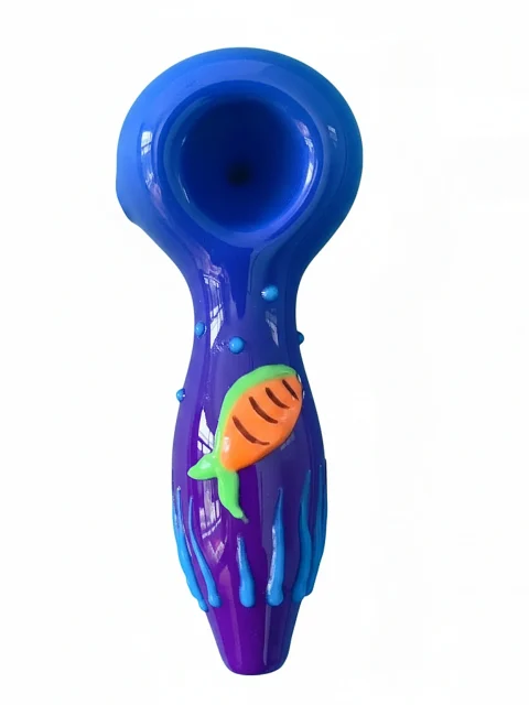 4.3-Inch Luminous Ocean Dream Glass Pipe