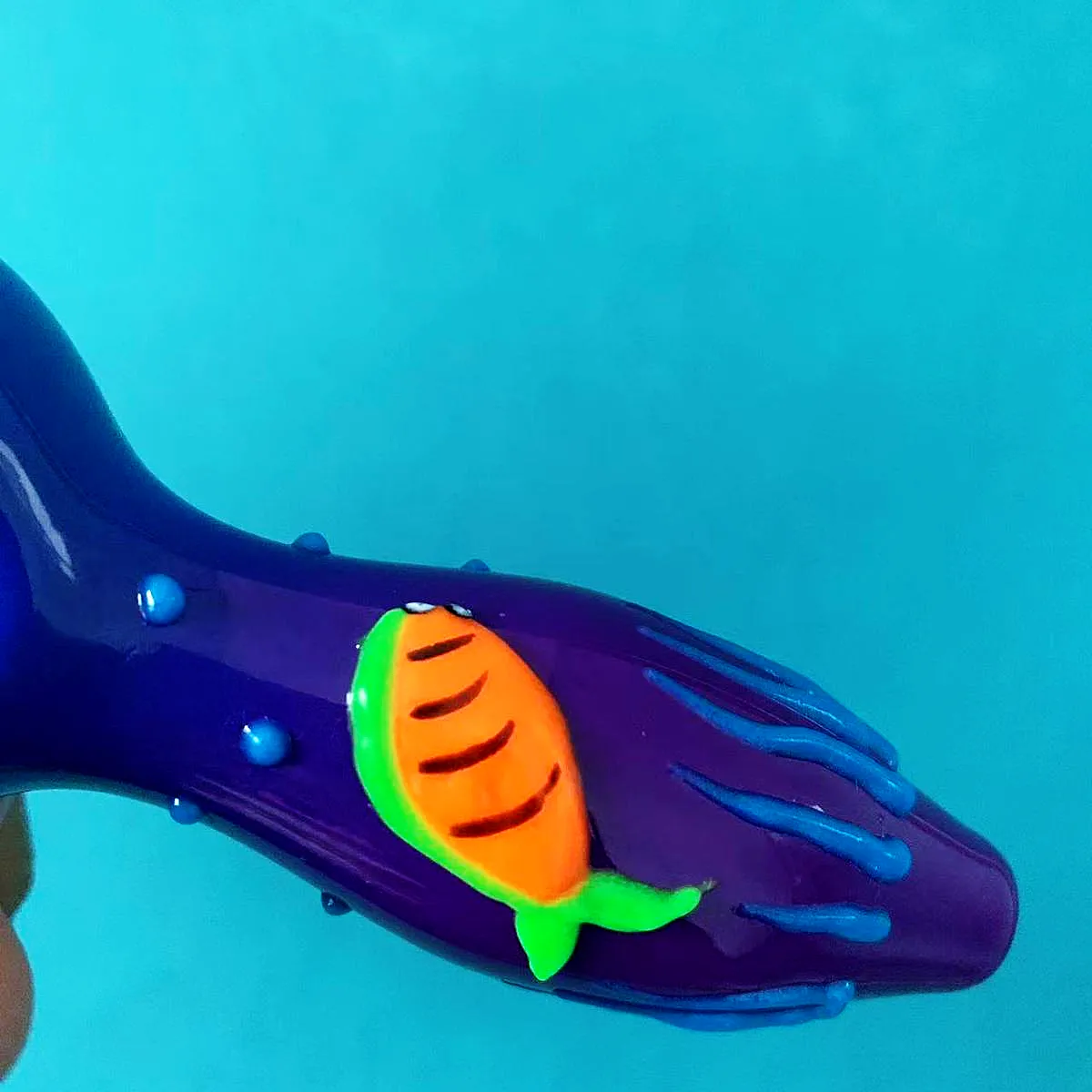 4.3-Inch Luminous Ocean Dream Glass Pipe - Image 4