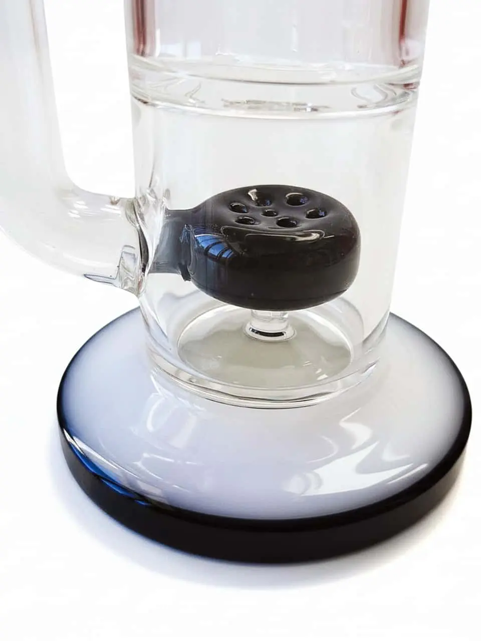 Panda Head Double Perc Glass Bong: 10-Inch Glass Water Pipe