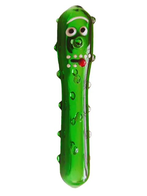 4-Inch Pickle Rick Glass Hand Pipe