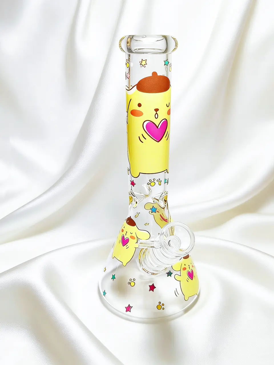 Pompompurin Heart-Hug Beaker Glass Bong
