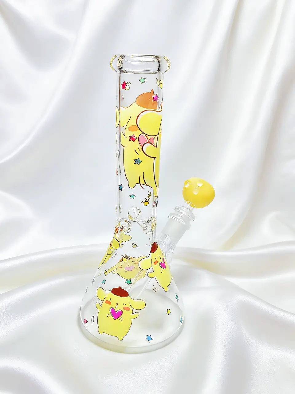 Pompompurin Heart-Hug Beaker Glass Bong