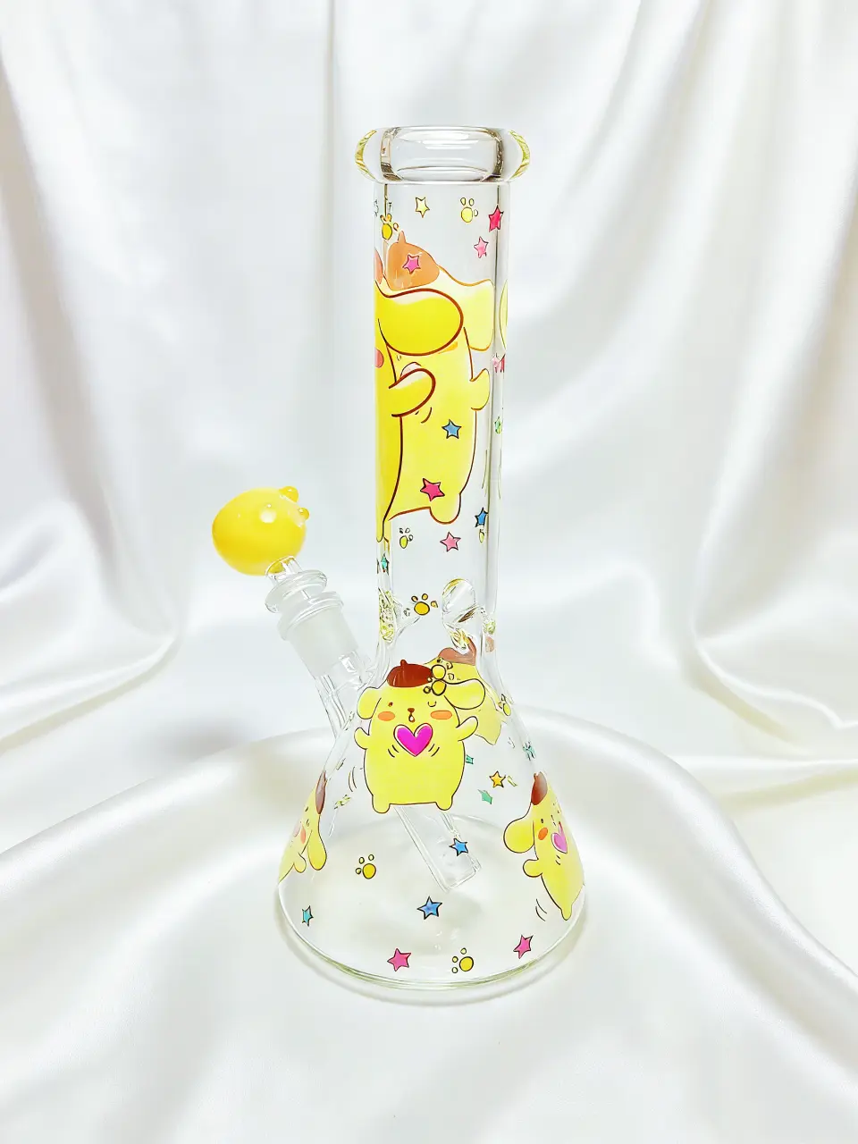 Pompompurin Heart-Hug Beaker Glass Bong
