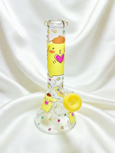Pompompurin Heart-Hug Beaker Glass Bong