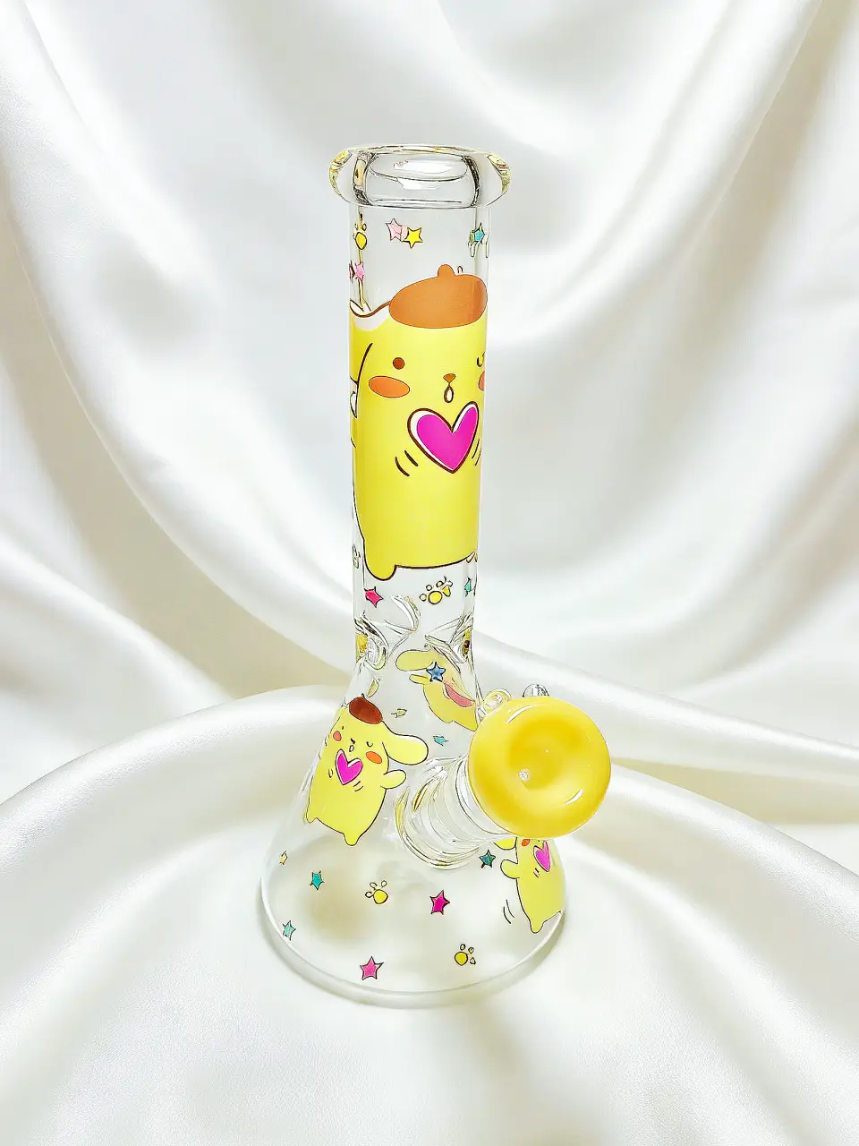 Pompompurin Heart-Hug Beaker Glass Bong
