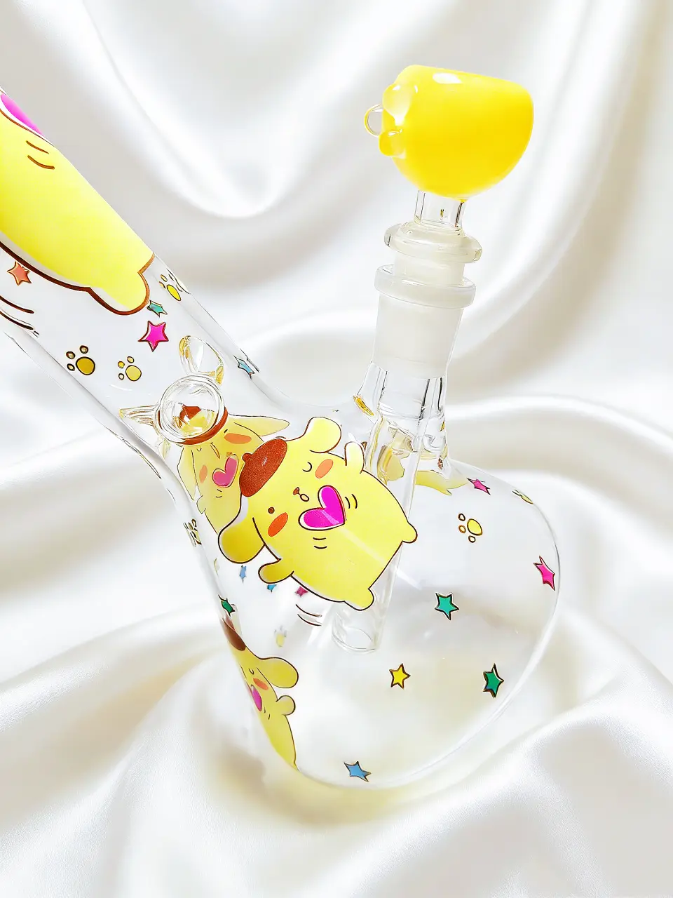 Pompompurin Heart-Hug Beaker Glass Bong