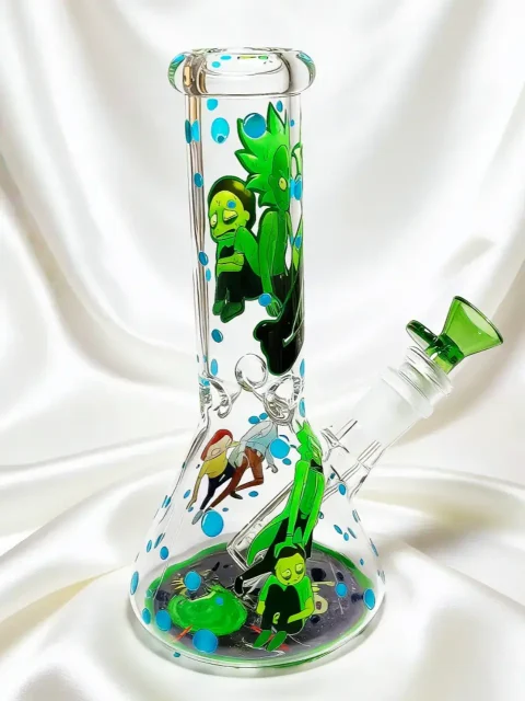 Rick & Morty Portal Jumper Beaker Glass Bong