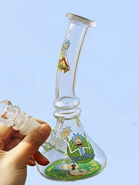 Lab Assistant Bent Neck Rick & Morty Glass Bong