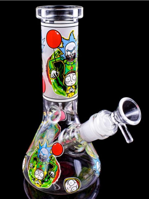 Glow-in-the-Dark Rick & Morty Glass Bong