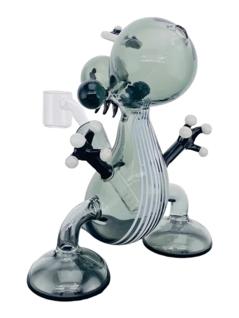 6-Inch Shadow Black Yoshi Collectible Glass Bong
