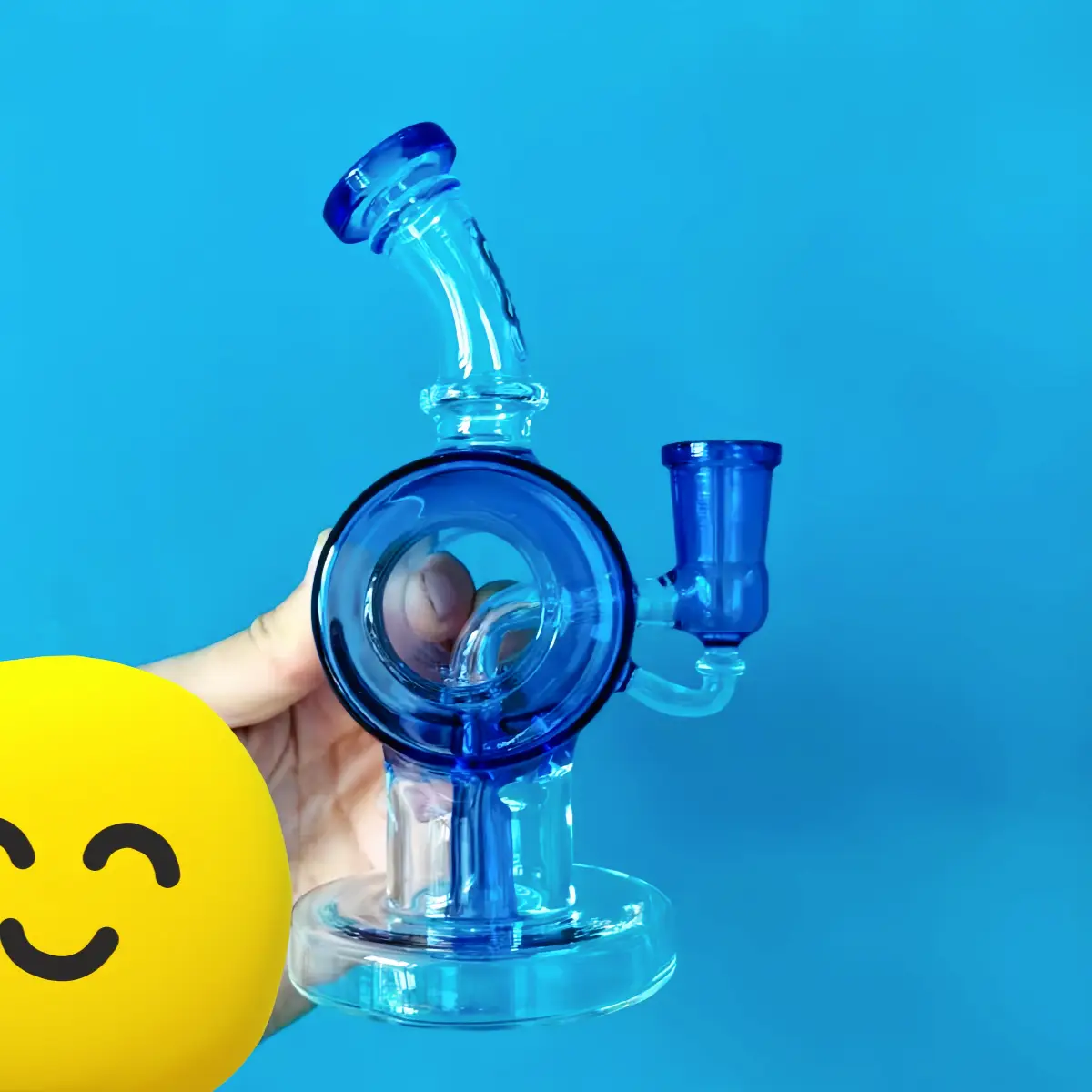 6.5-inch Ghost Orbit Recycler Glass Bong