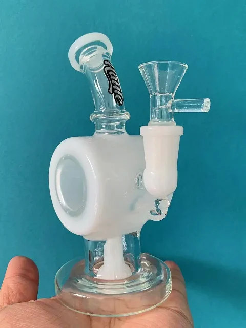 6.5-inch Ghost Orbit Recycler Glass Bong 6.5-inch Ghost Orbit Recycler Glass Bong