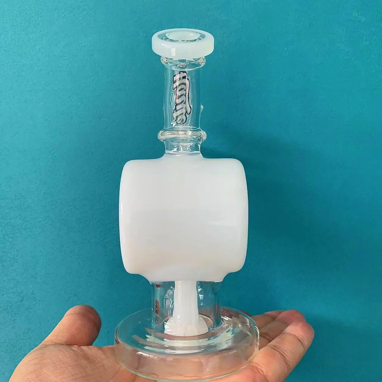 6.5-inch Ghost Orbit Recycler Glass Bong