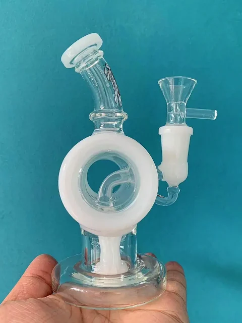 6.5-inch Ghost Orbit Recycler Glass Bong