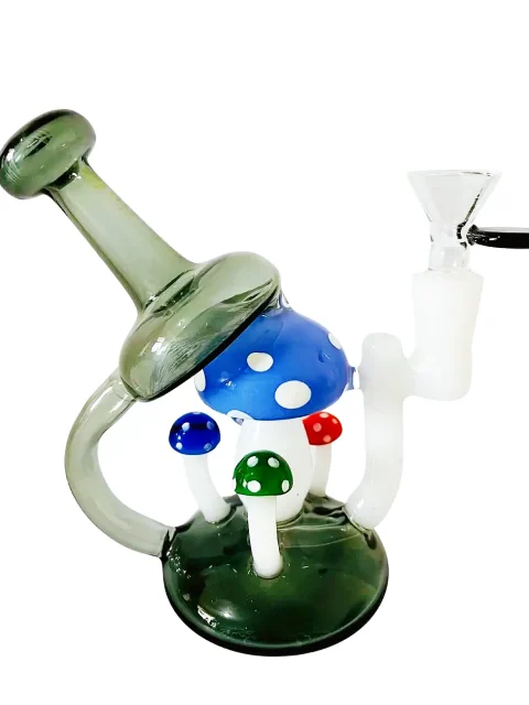 Smoky Multi-Mushroom Mini Glass Bong