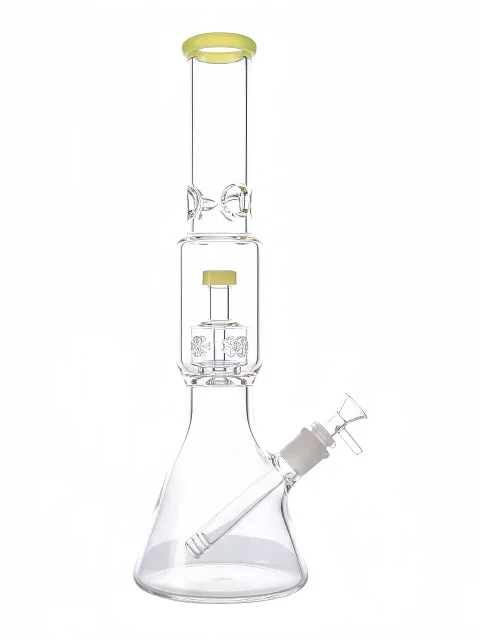 16-inch Seed of Life Beaker Glass Bong