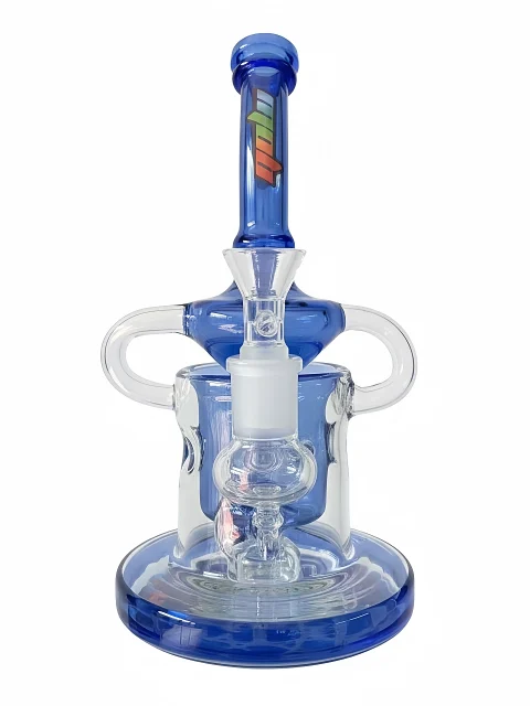 8-inch Vortex Flow Recycler Glass Bong 8-inch Vortex Flow Recycler Glass Bong