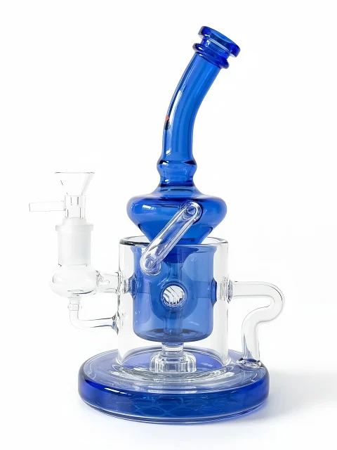 8-inch Vortex Flow Recycler Glass Bong