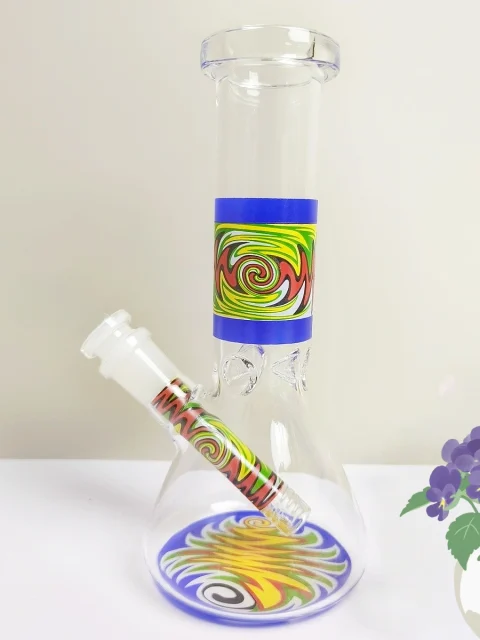 8-Inch Wig-Wag Mini Beaker Glass Bong